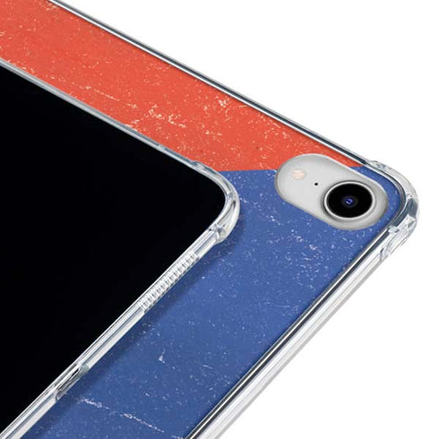 Czech Republic Flag Distressed iPad 11th Gen (2025) Clear Case