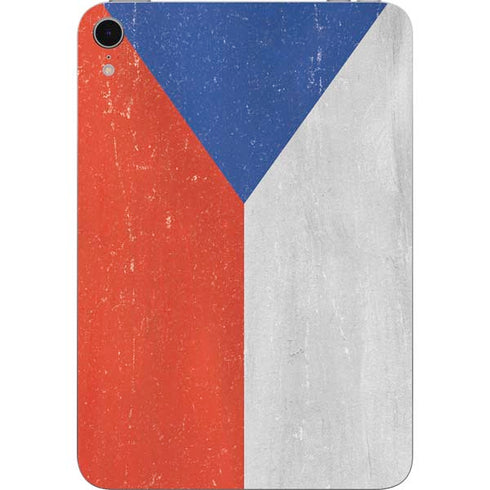 Czech Republic Flag Distressed Apple iPad Mini Skin