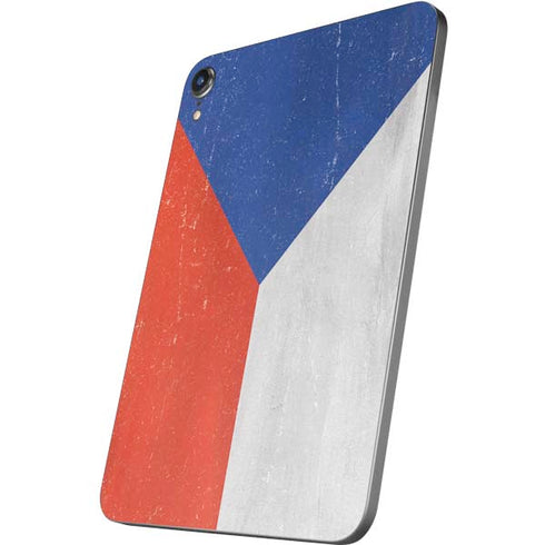 Czech Republic Flag Distressed Apple iPad Mini Skin