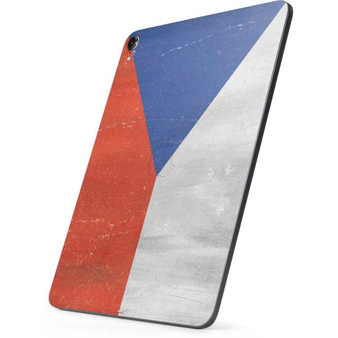 Czech Republic Flag Distressed Apple iPad Pro Skin