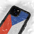 Czech Republic Flag Distressed iPhone 15 Plus Waterproof Case