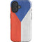 Czech Republic Flag Distressed iPhone 16 Impact Case