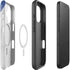 Czech Republic Flag Distressed iPhone 16 Magsafe Impact Case