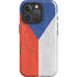 Czech Republic Flag Distressed iPhone 16 Pro Magsafe Impact Case