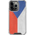 Czech Republic Flag Distressed iPhone 16 Pro Max Clear Case
