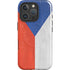 Czech Republic Flag Distressed iPhone 16 Pro Max Magsafe Impact Case