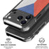 Czech Republic Flag Distressed iPhone 18 Pro Clear Case