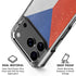 Czech Republic Flag Distressed iPhone 18 Pro Clear Case