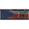 Czech Republic Flag Distressed K95 RGB PLATINUM Mechanical Gaming Keyboard Skin