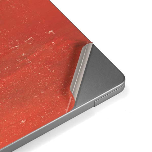 Czech Republic Flag Distressed Apple MacBook Pro 14-inch Skin