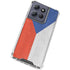 Czech Republic Flag Distressed Moto G 5G (2025) Clear Case
