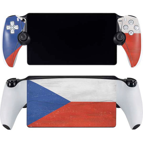 Czech Republic Flag Distressed PlayStation PS5 Skins