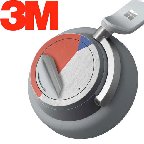Czech Republic Flag Distressed Surface Headphones Skin