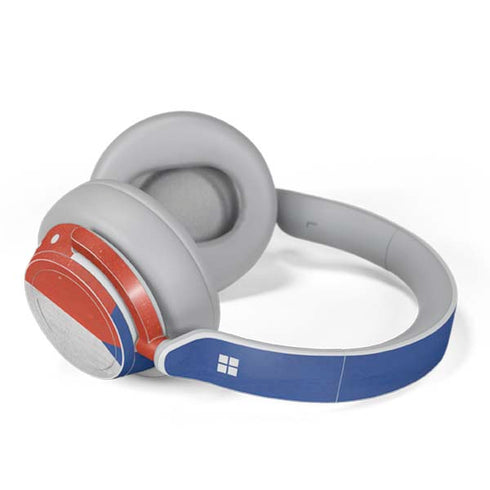 Czech Republic Flag Distressed Surface Headphones Skin