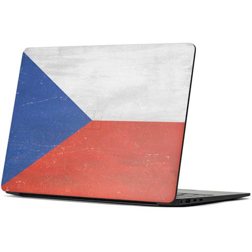 Czech Republic Flag Distressed Surface Laptop 7 15in Skin