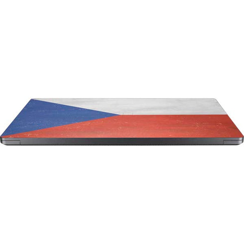 Czech Republic Flag Distressed Surface Laptop 7 15in Skin