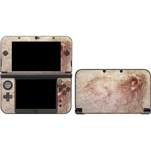 da Vinci - Sketch of a roaring lion by Da Vinci Nintendo Skins