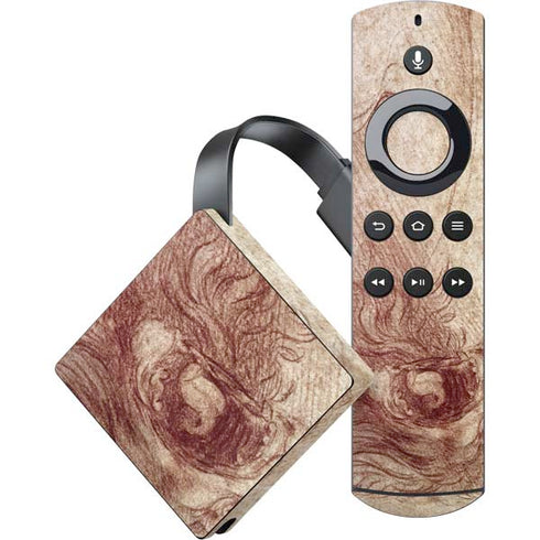 da Vinci - Sketch of a roaring lion by Da Vinci Amazon Fire TV Skin