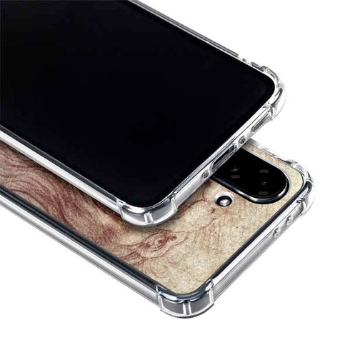 da Vinci - Sketch of a roaring lion by Da Vinci Galaxy A36 5G Clear Case
