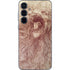 da Vinci - Sketch of a roaring lion by Da Vinci Galaxy A55 5G Skin