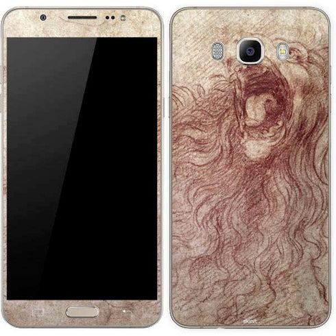 da Vinci - Sketch of a roaring lion by Da Vinci Galaxy J7 Skin