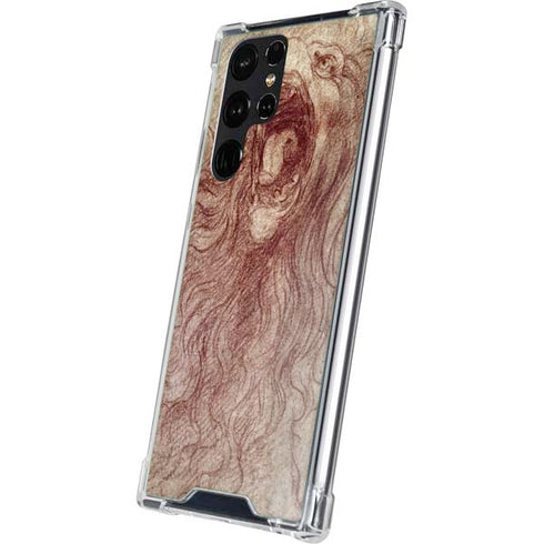 da Vinci - Sketch of a roaring lion by Da Vinci Galaxy S23 Ultra Clear Case