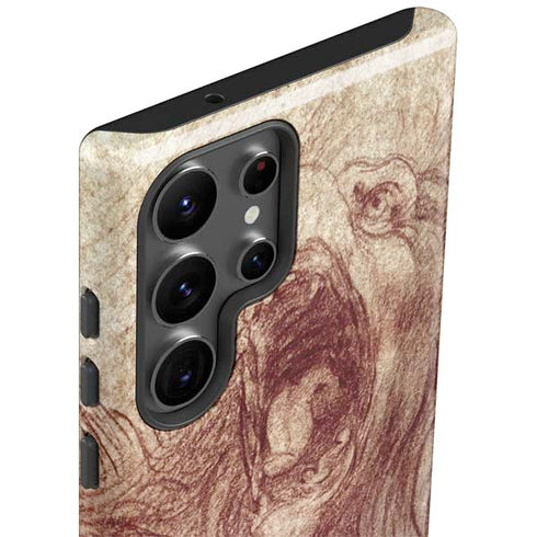 da Vinci - Sketch of a roaring lion by Da Vinci Galaxy S23 Ultra Pro Case