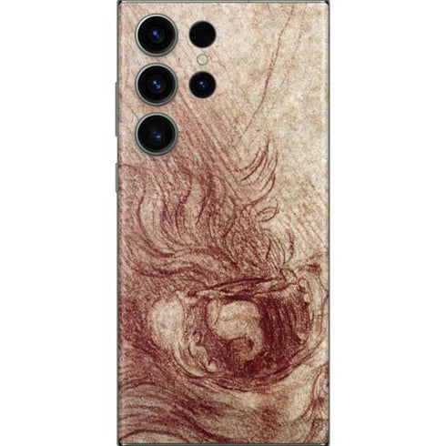 da Vinci - Sketch of a roaring lion by Da Vinci Galaxy Skins