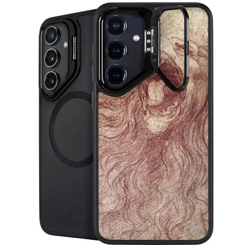 da Vinci - Sketch of a roaring lion by Da Vinci Galaxy S24 FE Kickstand Case