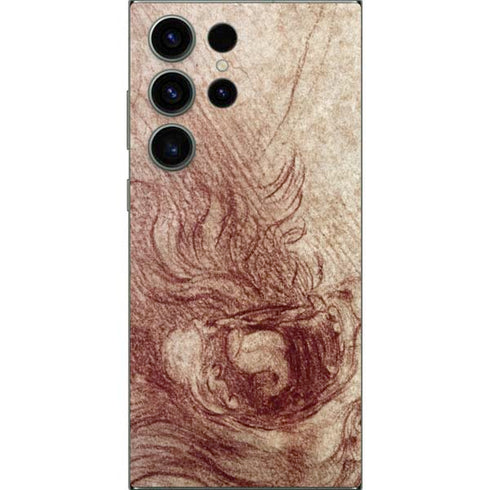 da Vinci - Sketch of a roaring lion by Da Vinci Galaxy S24 Ultra Skin