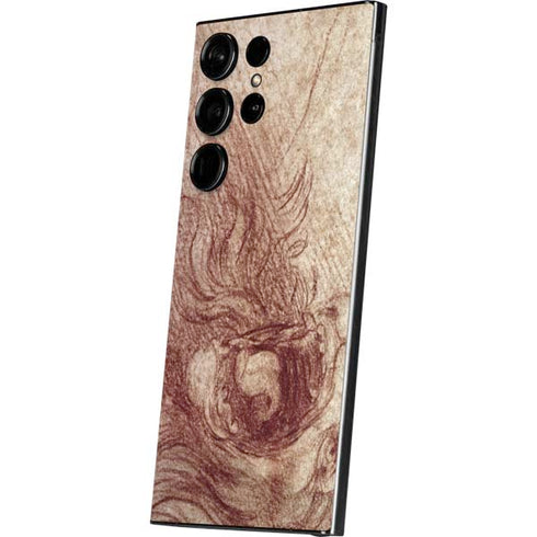 da Vinci - Sketch of a roaring lion by Da Vinci Galaxy S25 Ultra Skin