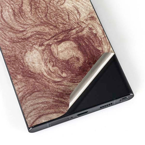 da Vinci - Sketch of a roaring lion by Da Vinci Galaxy S25 Ultra Skin