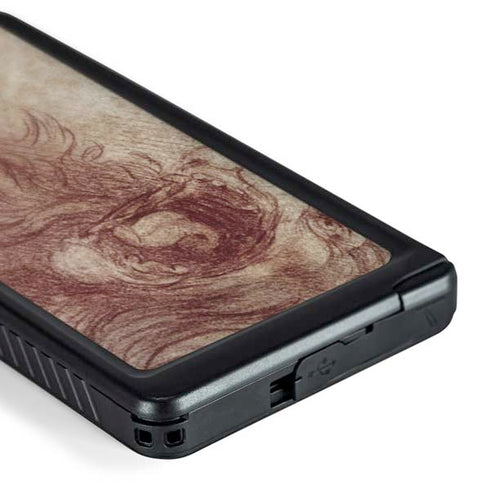 da Vinci - Sketch of a roaring lion by Da Vinci Galaxy S24 Ultra Waterproof Case