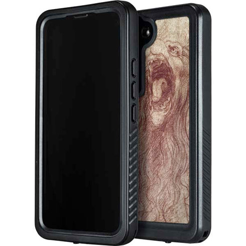 da Vinci - Sketch of a roaring lion by Da Vinci Galaxy S24 Waterproof Case