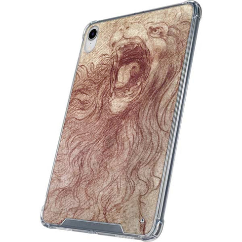 da Vinci - Sketch of a roaring lion by Da Vinci iPad 11th Gen (2025) Clear Case