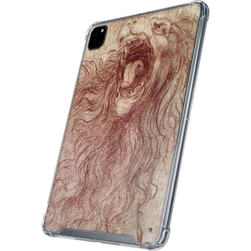da Vinci - Sketch of a roaring lion by Da Vinci iPad Cases