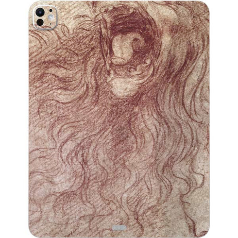 da Vinci - Sketch of a roaring lion by Da Vinci iPad Pro 13in M4 (2024) Skin