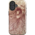 da Vinci - Sketch of a roaring lion by Da Vinci iPhone 16 Impact Case
