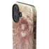 da Vinci - Sketch of a roaring lion by Da Vinci iPhone 16 Impact Case