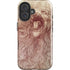 da Vinci - Sketch of a roaring lion by Da Vinci iPhone 16 Plus Impact Case