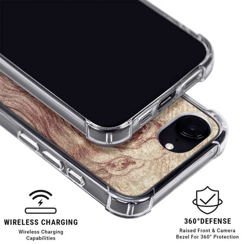da Vinci - Sketch of a roaring lion by Da Vinci iPhone 16e Clear Case