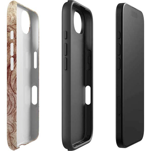 da Vinci - Sketch of a roaring lion by Da Vinci iPhone 16e Impact Case