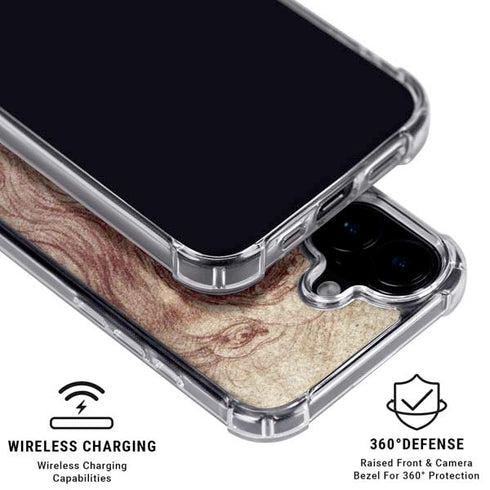 da Vinci - Sketch of a roaring lion by Da Vinci iPhone 17 Clear Case