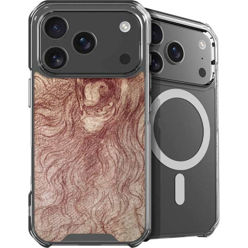 da Vinci - Sketch of a roaring lion by Da Vinci iPhone 18 Pro MagSafe Case