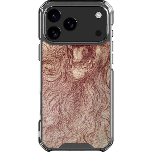 da Vinci - Sketch of a roaring lion by Da Vinci iPhone 18 Pro Max Clear Case