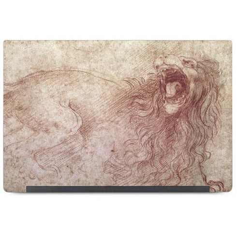 da Vinci - Sketch of a roaring lion by Da Vinci Dell Latitude Skin