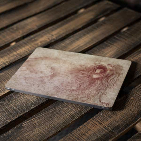da Vinci - Sketch of a roaring lion by Da Vinci Apple MacBook Air Skin