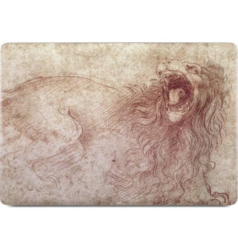 da Vinci - Sketch of a roaring lion by Da Vinci MacBook Skins