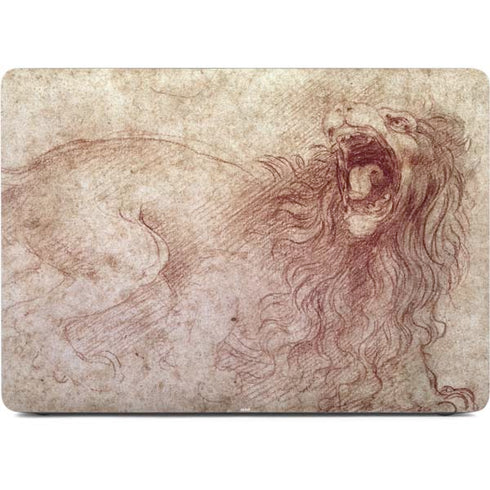da Vinci - Sketch of a roaring lion by Da Vinci Apple MacBook Pro 16-inch Skin
