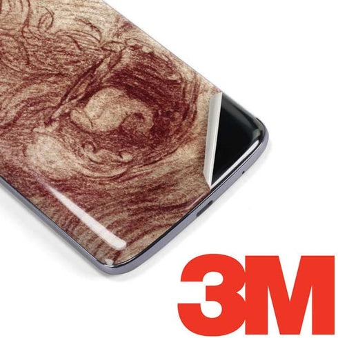 da Vinci - Sketch of a roaring lion by Da Vinci Moto E5 Plus Skin